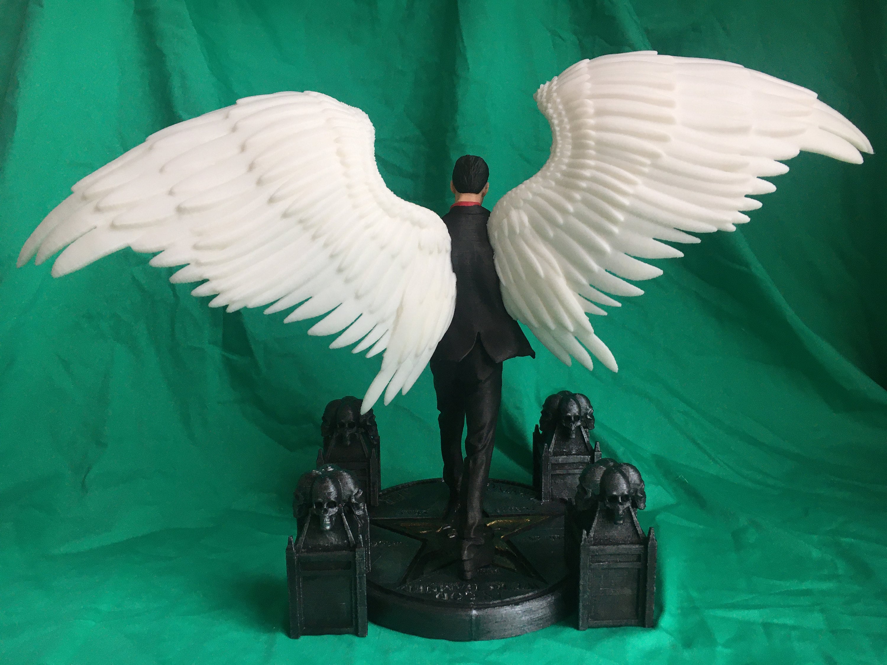 Lucifer Figure Lucifer Morningstar Statue Tom Ellis Figure - Etsy