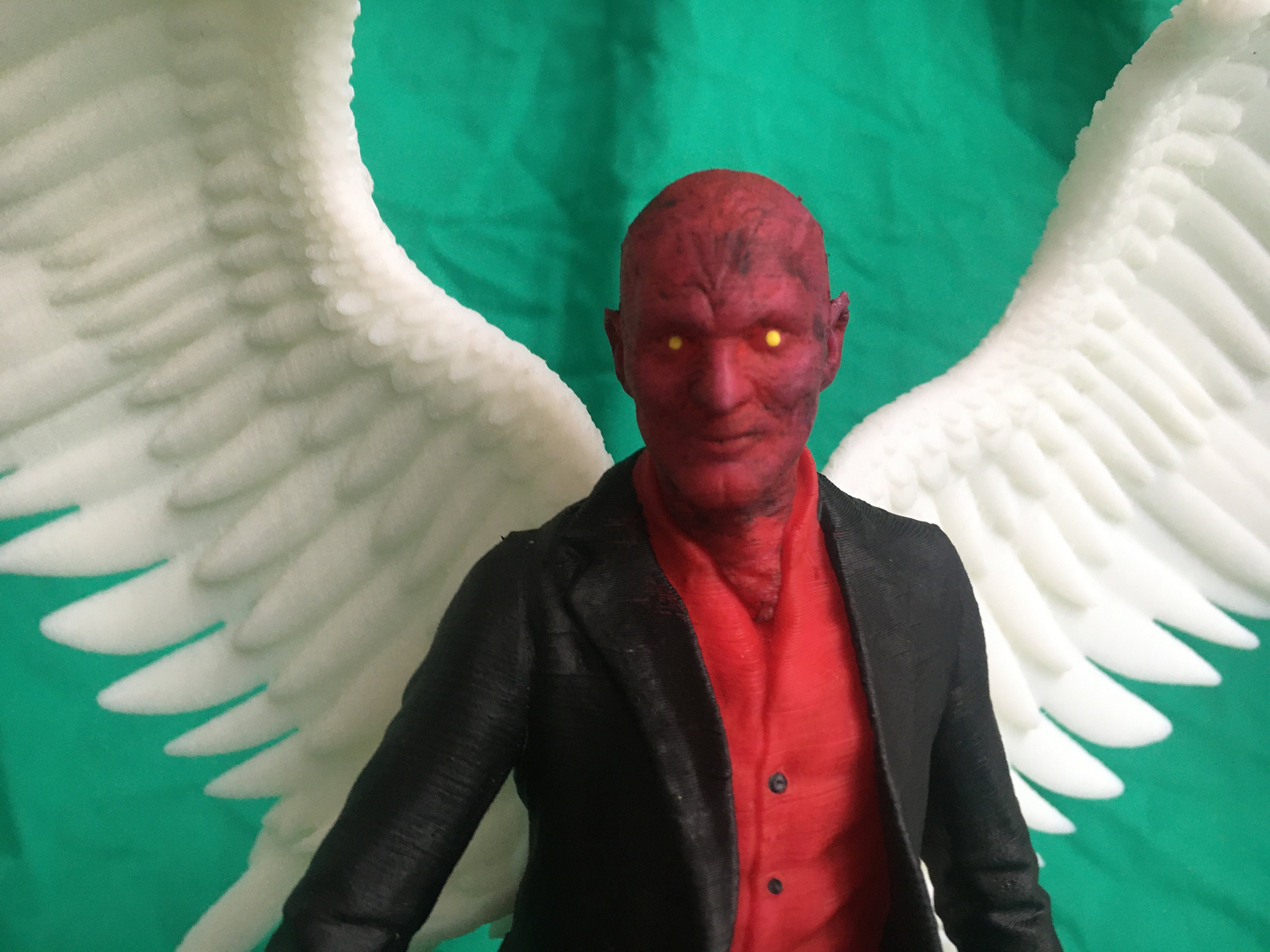 Lucifer Figure Lucifer Morningstar Statue Tom Ellis Figure - Etsy