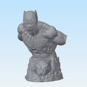 Black Panher | Black Panther Bust | Black Panther Figure | Black Panther Statue | Tchalla Figure | Figure | Collectible Statue | Gift