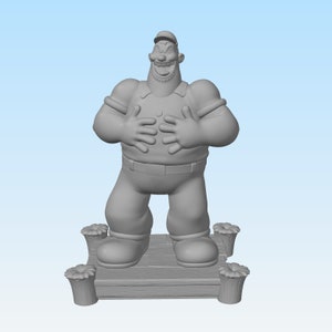 Popeye Figure | Olive Oyl Figure | Popeye Statue | Brutus Figure | Brutus Statue | Collectible Statue | Birthday Gift