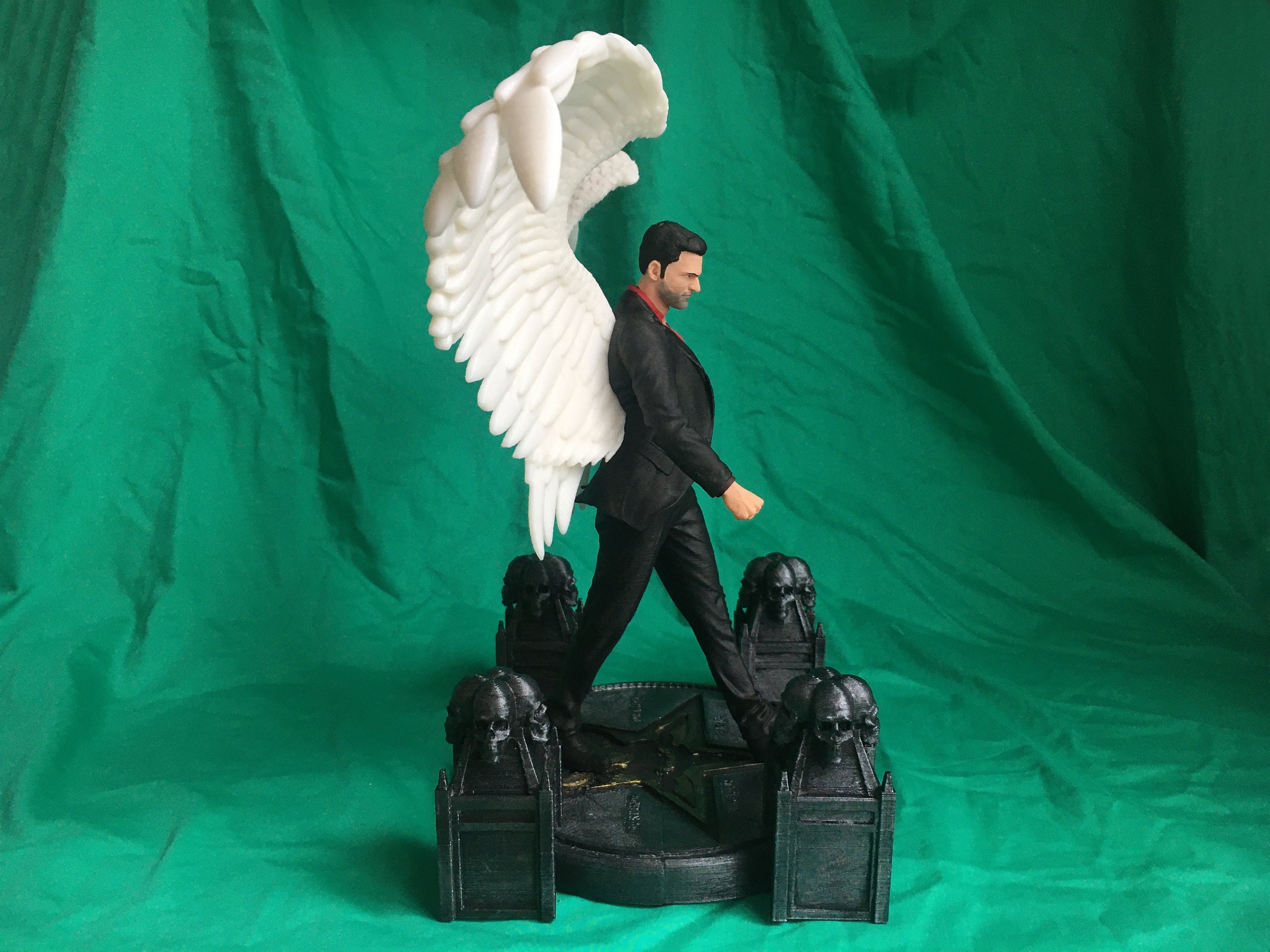Lucifer Figure Lucifer Morningstar Statue Tom Ellis Figure - Etsy