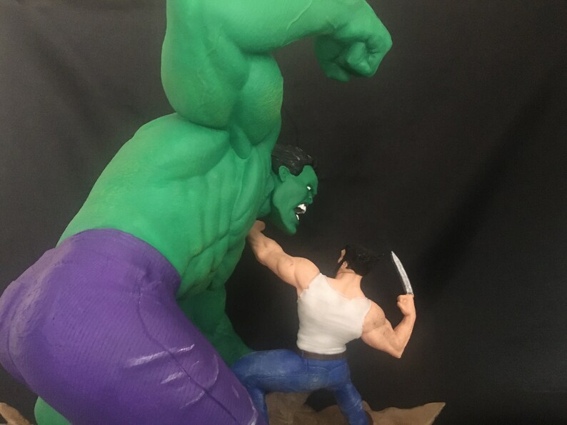 Hulk Vs Wolverine Statue Hulk Figure Wolverine Figure Marvel Diorama