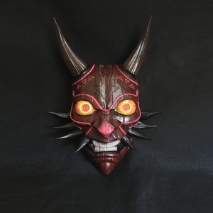 Majora&#39;s Hannya Mask | Japanese Hannya Mask | Oni Mask | Hannya Mask | Japanese Mask | Majora&#39;s Mask | Wall decoration | Wall Art | Gift