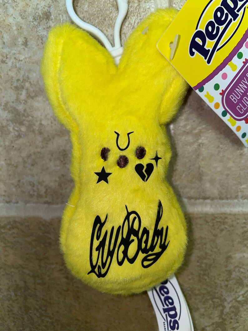 peeps plush keychain