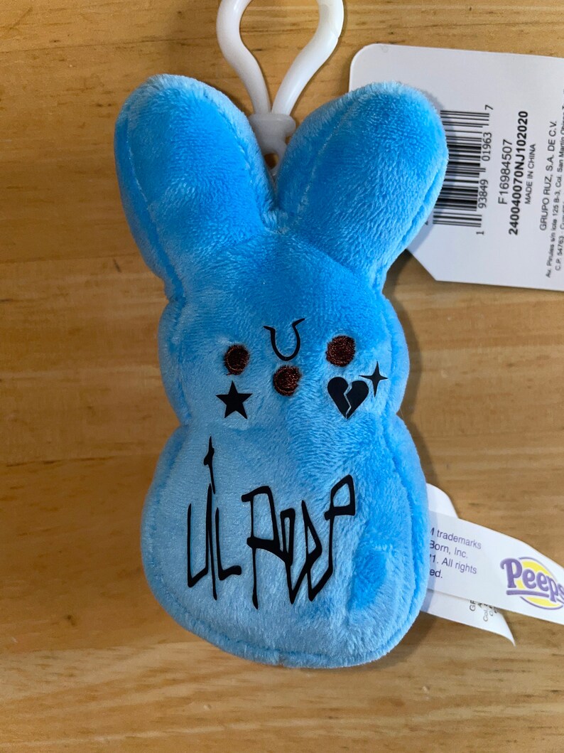 peeps plush keychain