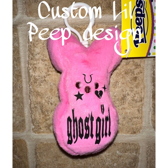 peeps plush keychain