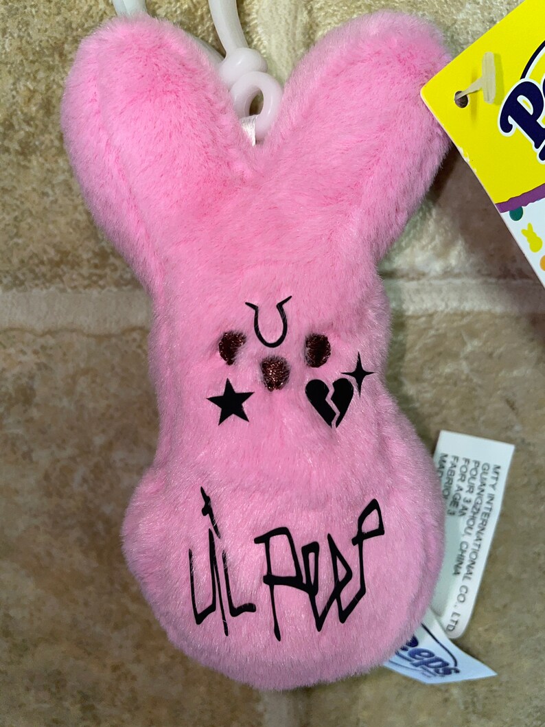 peeps plush keychain