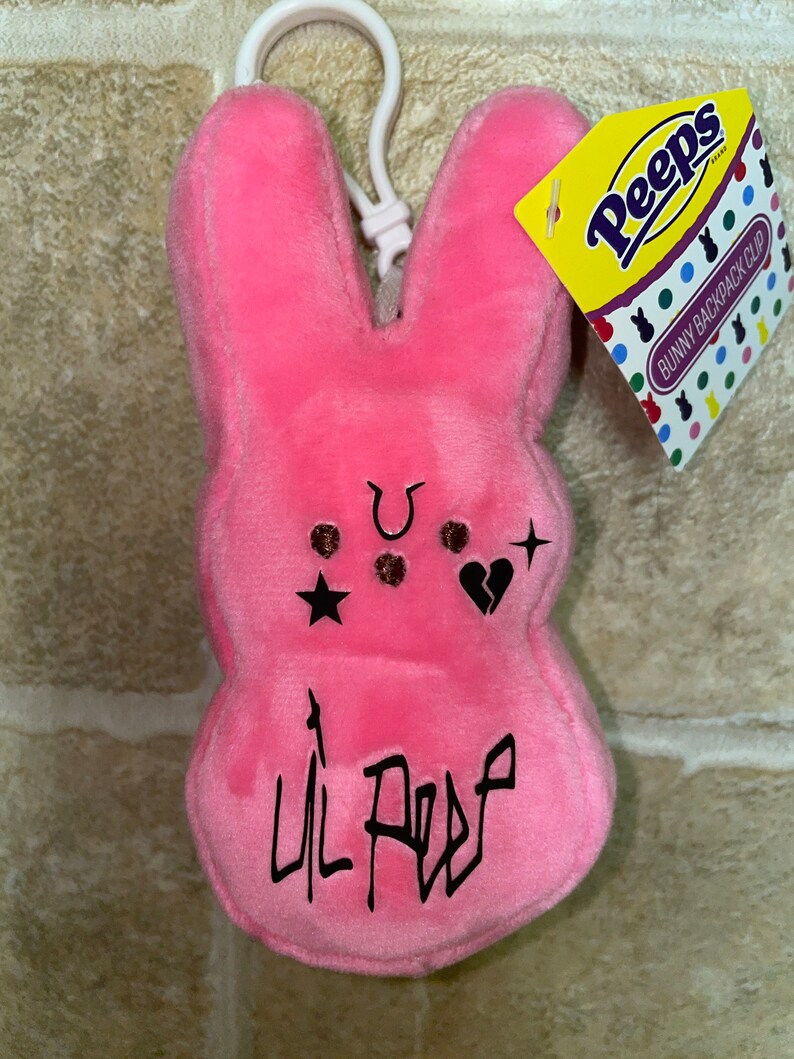 peeps plush keychain