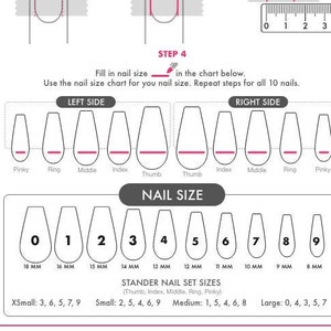 Nail clearance size chart
