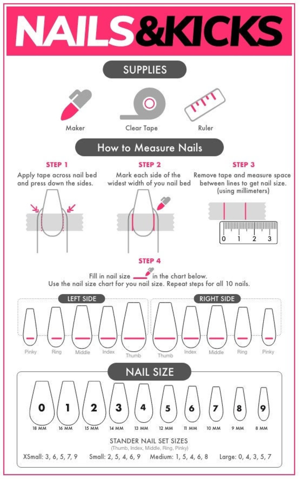 How to Measure Your Nails (Download Now) - Etsy