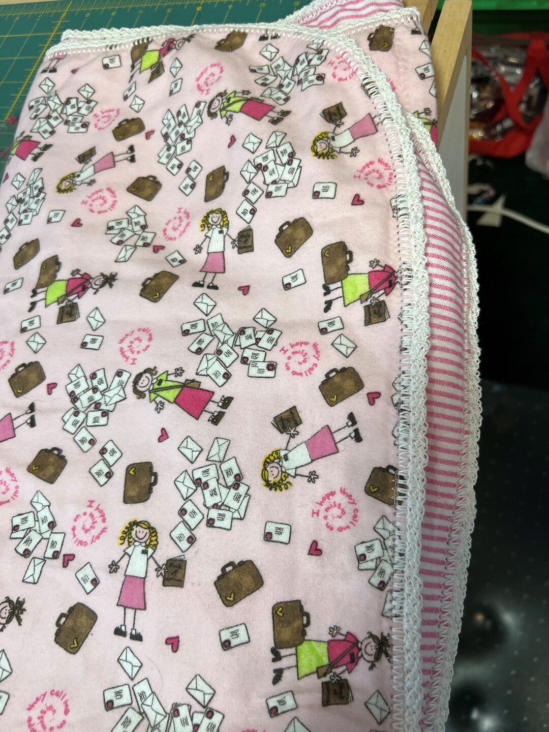 Missionary Custom Flannel Baby Blanket With 2 Burp Rags With Etsy