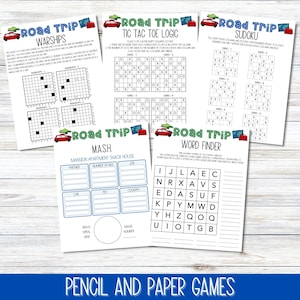Kids Road Trip Games, Printable Family Road Trip Planner, Car Games, Travel Printables, Road Trip Journal, Family Vacation, Scavenger Hunt