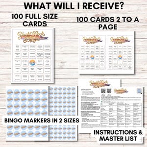 Yacht Rock Music Bingo – 70s 80s Soft Rock Party Game Printable