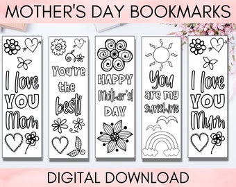 mothers day bookmark etsy