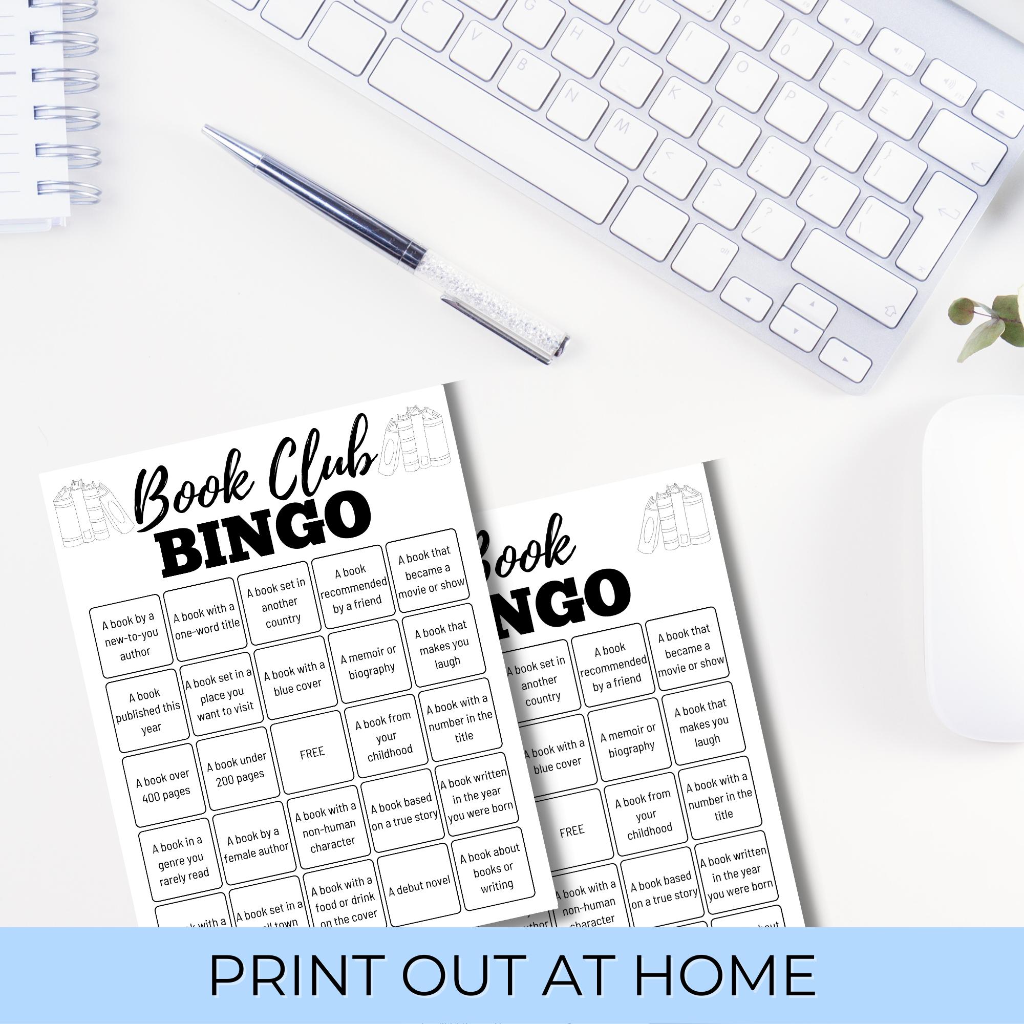Book Bingo Challenge - Printable Tracker - Reading Journal - Perfect ...