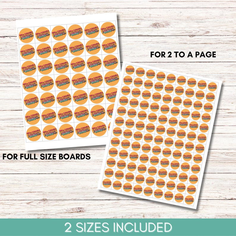 70s Music Bingo Game – 200 Printable Cards – Fun Party Activity with Spotify Playlist – Instant Download for Retro Themed Events
