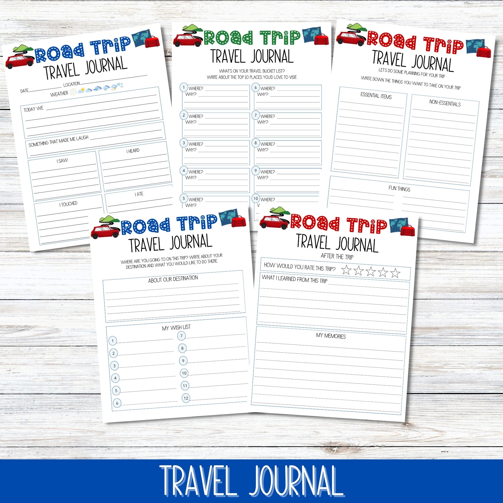 Kids Road Trip Games, Printable Family Road Trip Planner, Car Games ...