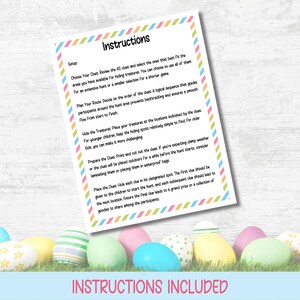 Easter Scavenger Hunt For Kids, Indoor Outdoor Easter Game, Treasure Hunt Clues, Easter Hunt Clues, Easter Egg Hunt, Kids Easter Activities