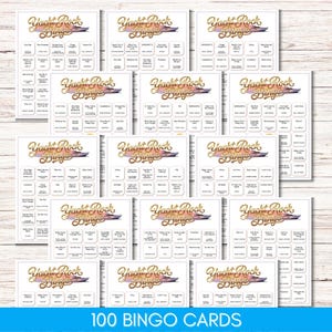 Yacht Rock Music Bingo – 70s 80s Soft Rock Party Game Printable