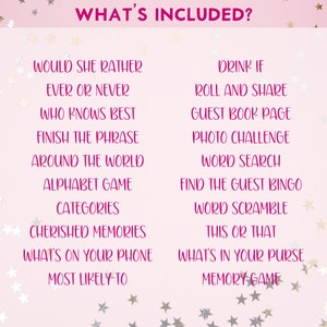 Editable Birthday Party Games for Women - Printable 20 Game Pack - Canva Template for 21st, 30th, 40th, 50th, 60th - Fun Girls Night Activities