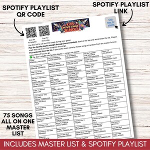 Kids Movie Music Bingo – Animated Songs Game, 100 Unique Cards Printable PDF