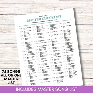 70s Party Anthems Music Bingo, 75 Songs, 200 Cards, Printable Retro Party Game