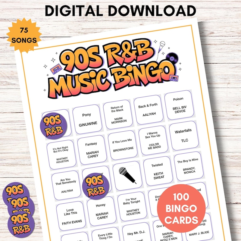 R & B Party Games - Etsy