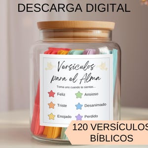 Kit de Tarros de Versículos Bíblicos para Imprimir – DIY, Codificados por Cores, Léeme Cuando, Regalo Cristiano