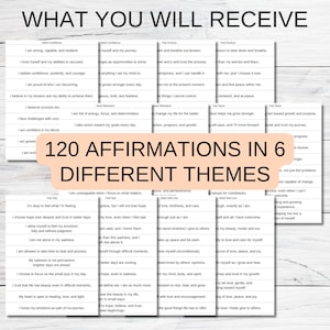 Daily Affirmations Jar, Positive Quotes for Self-Care, Uplifting Gift for Women, Encouragement and Motivation