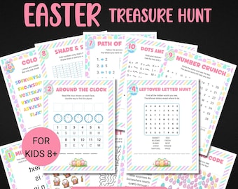 Indoor Printable Easter Scavenger Hunt: Fun Puzzle Clues for Kids