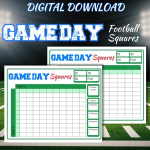 Juego de Cuadrados de Fútbol, Recaudación de Fondos de Fútbol, Piscina de Fútbol Imprimible, Tablero de 100 Cuadrados