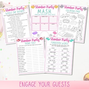 Slumber Party Games. Sleepover Games, Tweens Party, Teen Birthday Games, Girls Birthday Party Games, Pajama Party