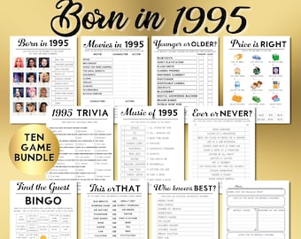 Gry na 31. urodziny, ciekawostki o urodzeniu w 1995 roku, quiz muzyczny (wersja cyfrowa do pobrania)