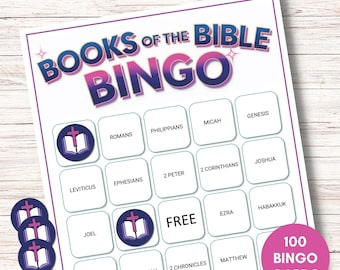 Books of the Bible Bingo – Printable Church Game (Digital Download)