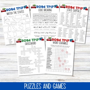 Kids Road Trip Games, Printable Family Road Trip Planner, Car Games ...