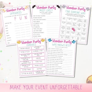 Slumber Party Games. Sleepover Games, Tweens Party, Teen Birthday Games, Girls Birthday Party Games, Pajama Party