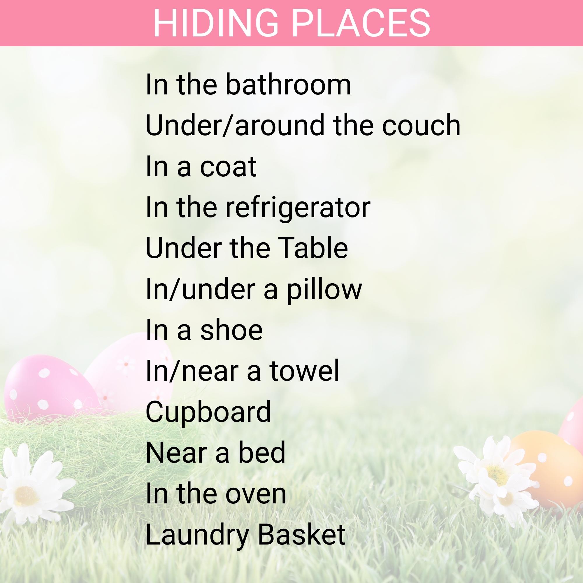 Indoor Printable Easter Scavenger Hunt: Fun Puzzle Clues for Kids - Etsy