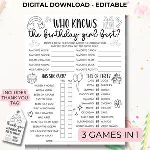Färbung Geburtstagsspiel, wer kennt das Geburtstagskind am besten, bearbeitbar druckbar, Teenager Tweens Geburtstagsfeierspiele, würde sie lieber, Quiz, WKB
