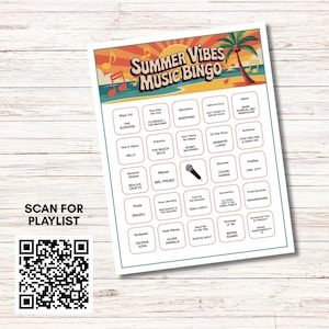 Summer Music Bingo Bundle – 5 Printable Games, 300 Cards | 80s 90s 2000s & More
