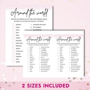 Birthday Games For Her, Editable Printable 20 Game Bundle, Modern Birthday Party Ideas, 21st, 30th, 50th, 60th, Personalize in Canva