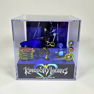キングダム ハーツ ファイナル ミックス ザルディン バトル - サウンドとLEDライト付きジオラマキューブ - キングダム ハーツ愛好家のための完璧な装飾