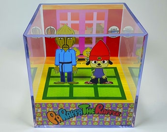 Parappa The Rapper - Stage 1: Chop Chop Master Onion's Rap - Diorama Cube with Sound and LED Light