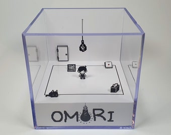 OMORI White Space - Diorama cube avec son et lumière LED - Déco gamer pour les amateurs d'OMORI