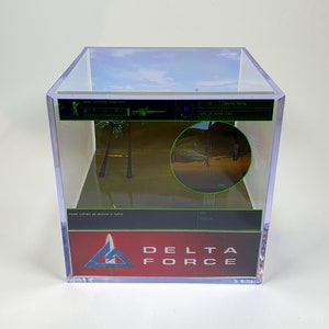 Delta Force (1998) - Diorama Cube with Sound and LED Light - Gamer decor for Delta Force lovers