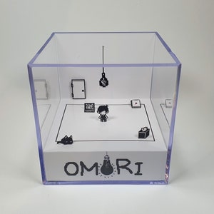 OMORI White Space - Diorama Würfel mit Sound und LED Licht - Gamer Dekor für OMORI Liebhaber