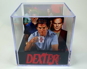 Dexter TV Show - Diorama Cube with Sound and LED Light - Miniature decor for Dexter Morgan lovers