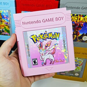 Pokémon Sylveon Switch Game Case - Style Game Boy rétro - Porte cartouche imprimé 3D - Cadeau pour gamer fait main