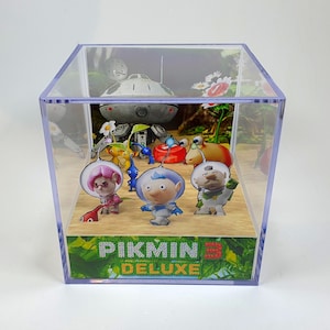 Pikmin 3 Deluxe - Diorama Cube with Sound and LED Light - Miniature decor for Pikmin lovers