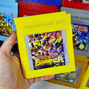 ドンキーコング バナンザ スイッチ ゲームケース - レトロゲームボーイスタイル - 3Dプリントカートリッジホルダー - ハンドメイドゲーマーギフト