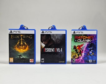 PS5-gamesleutelhanger Miniatuur AANPASBAAR - Premiumkwaliteit krasbestendig en waterdicht - Perfect cadeau voor gamers